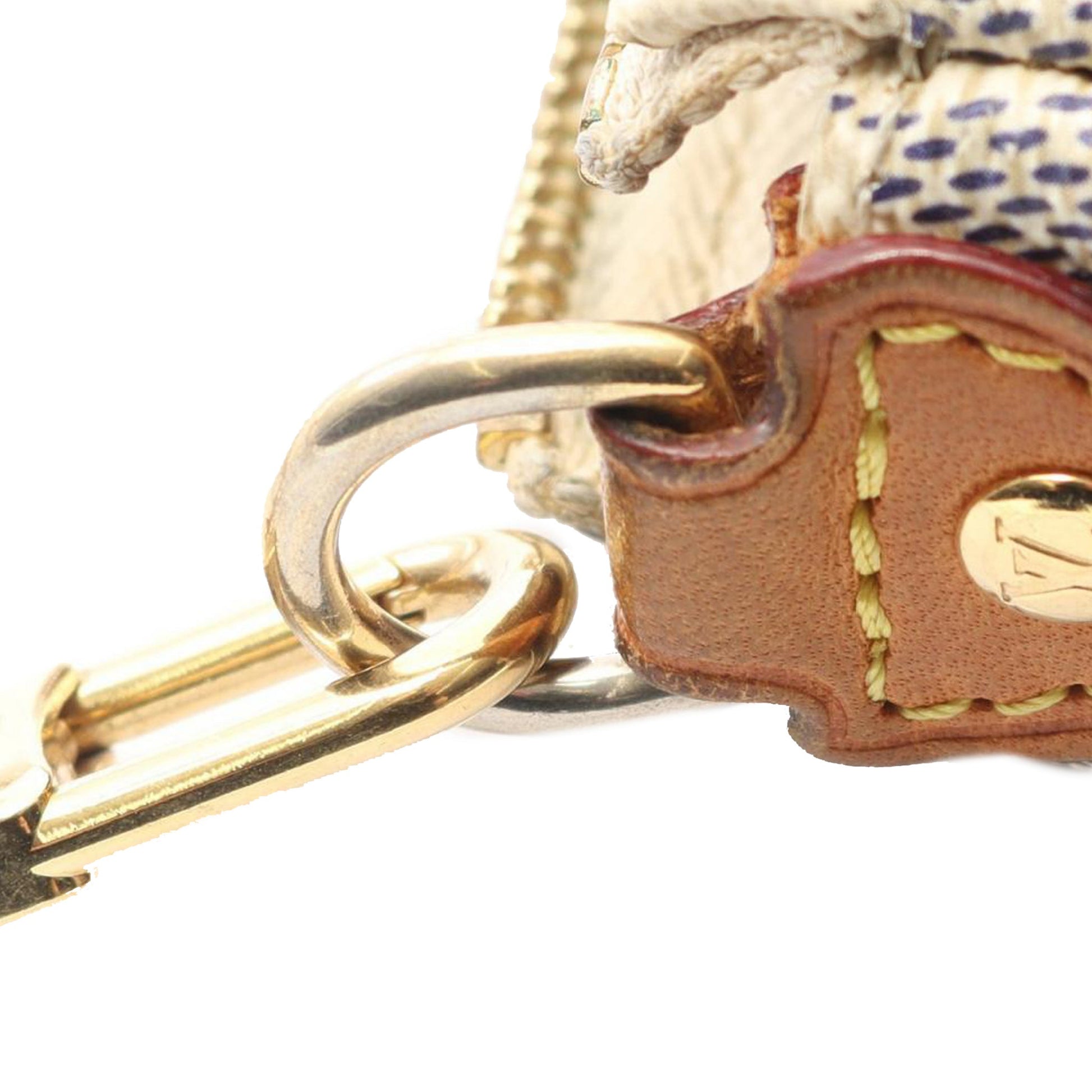 Second hand Louis Vuitton Eva Canvas Pouch Clutch Damier Azur - Tabita Bags