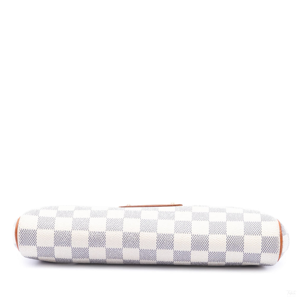 Second hand Louis Vuitton Eva Canvas Pouch Clutch Damier Azur - Tabita Bags