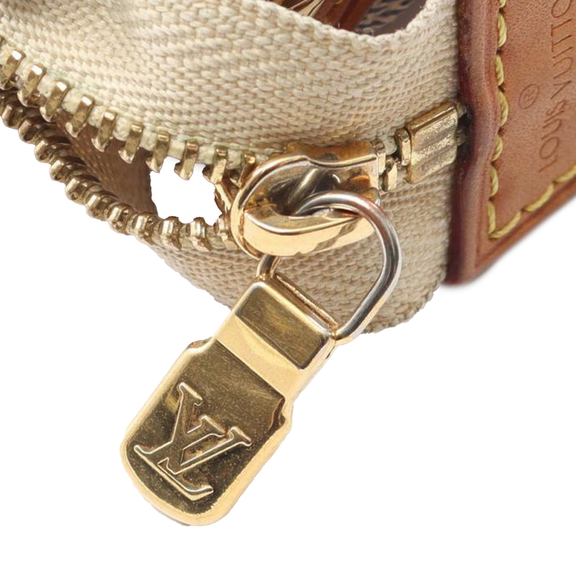 Second hand Louis Vuitton Eva Canvas Pouch Clutch Damier Azur - Tabita Bags