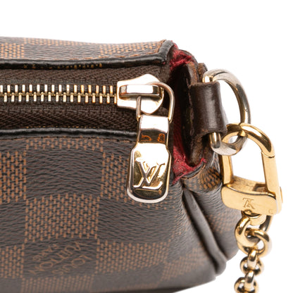Second hand Louis Vuitton Eva Canvas Pouch Clutch Damier Ebene - Tabita Bags