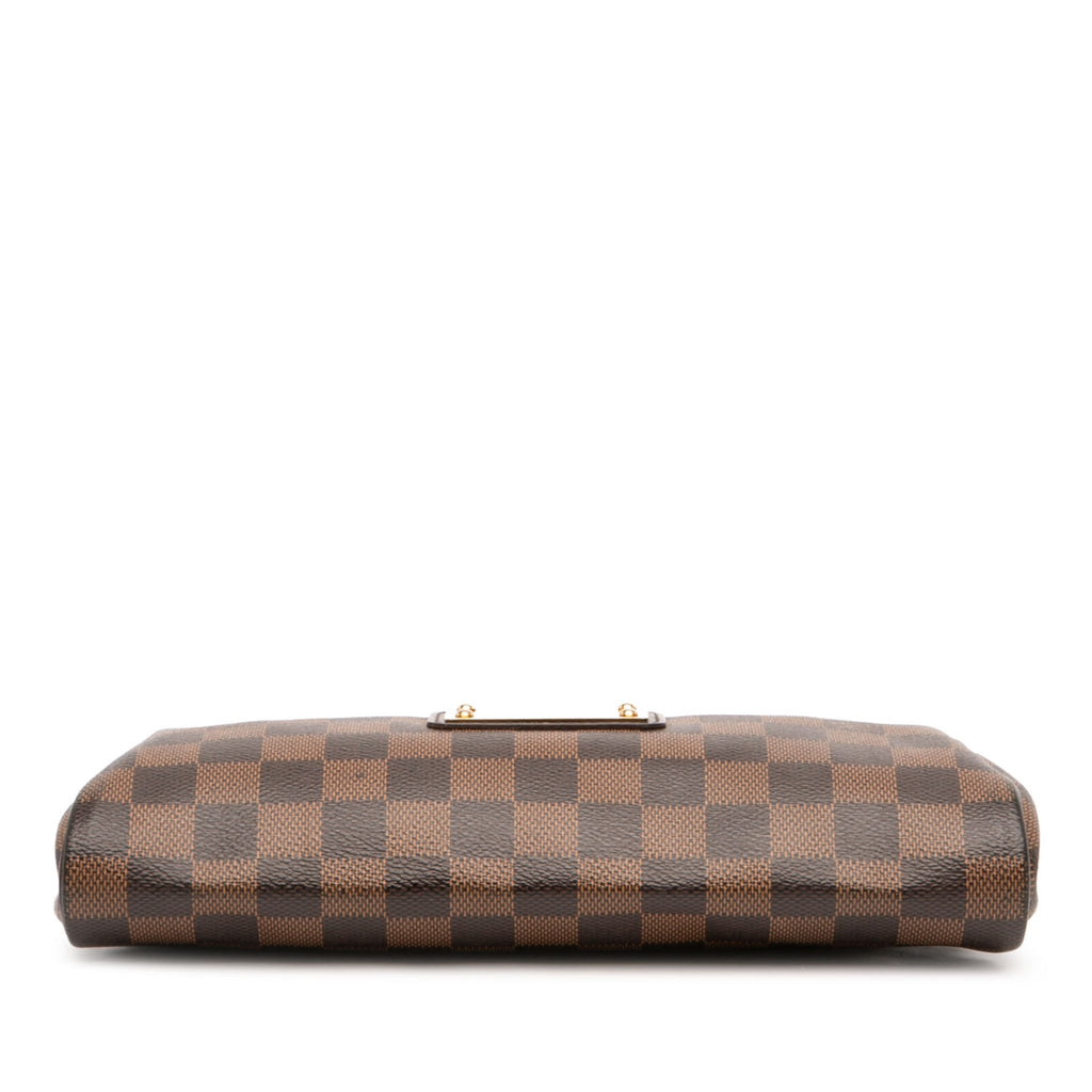 Second hand Louis Vuitton Eva Canvas Pouch Clutch Damier Ebene - Tabita Bags