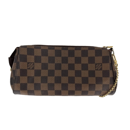 Second hand Louis Vuitton Eva Canvas Pouch Clutch Damier Ebene - Tabita Bags