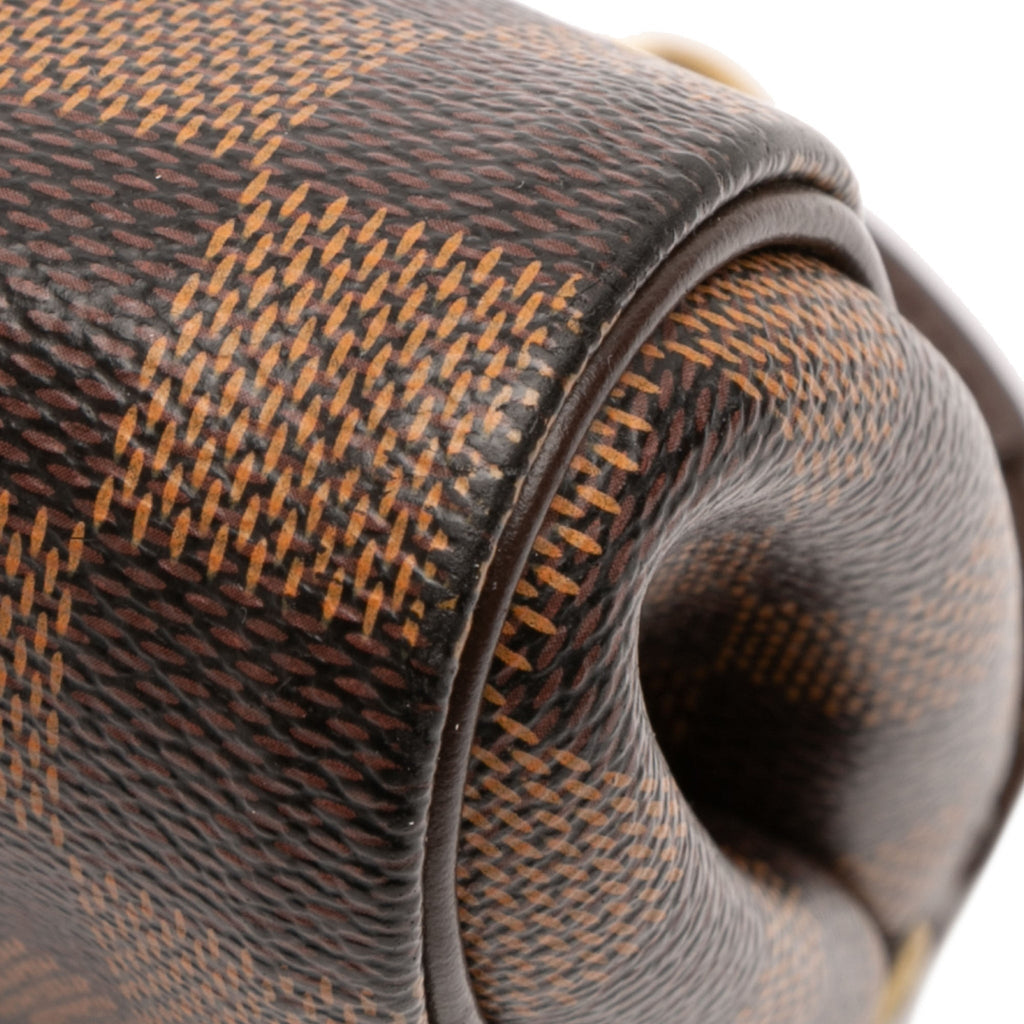 Second hand Louis Vuitton Eva Canvas Pouch Clutch Damier Ebene - Tabita Bags