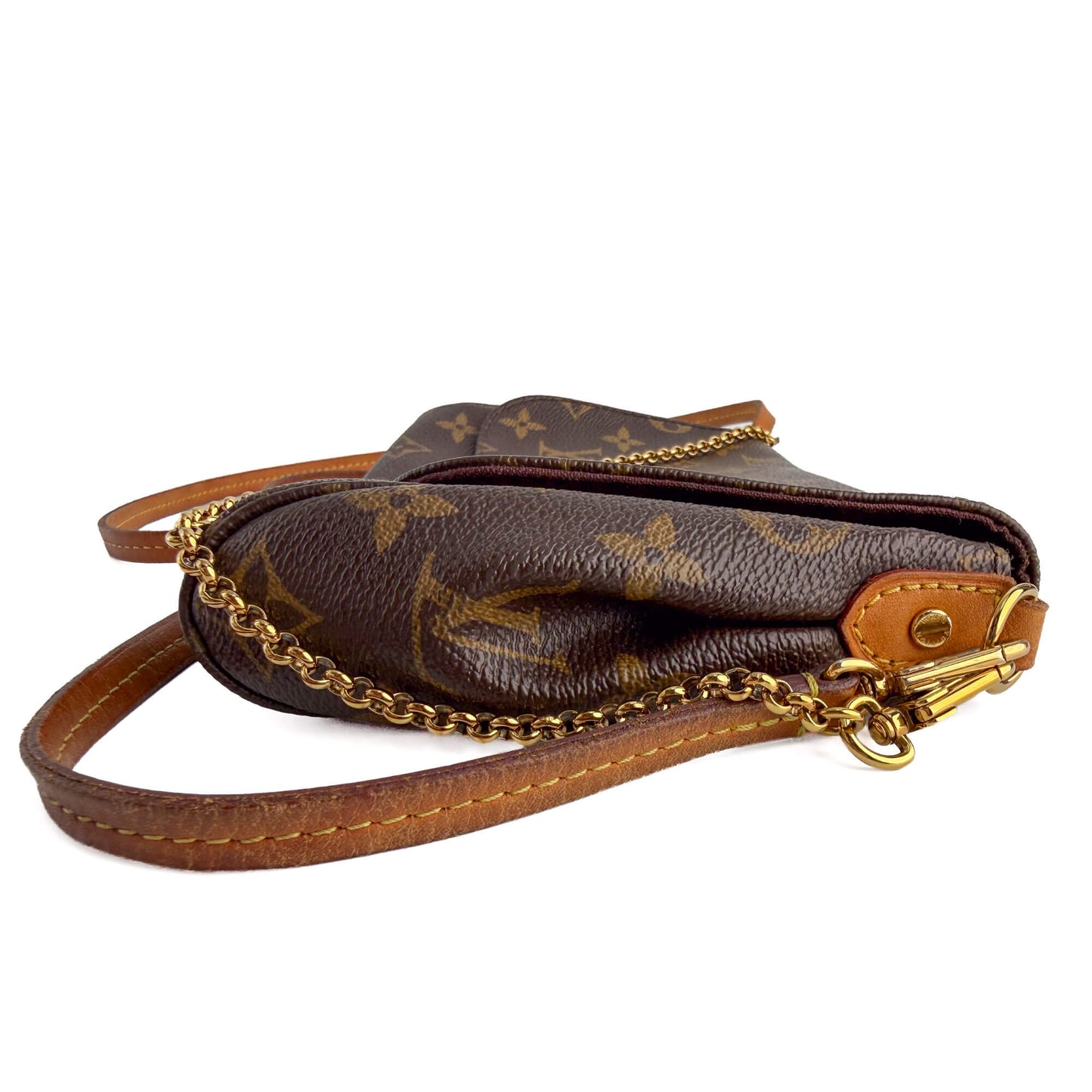 Second hand Louis Vuitton Favorite MM Canvas Clutch With Chain Bag Monogram - Tabita Bags
