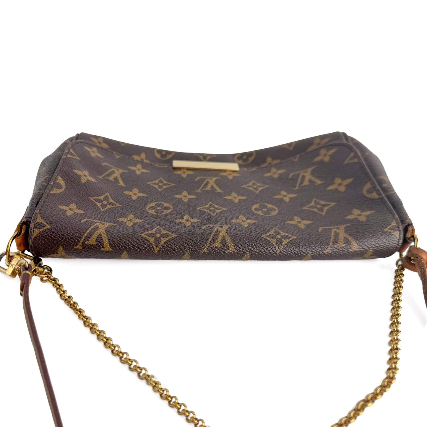 Second hand Louis Vuitton Favorite MM Canvas Clutch With Chain Bag Monogram - Tabita Bags