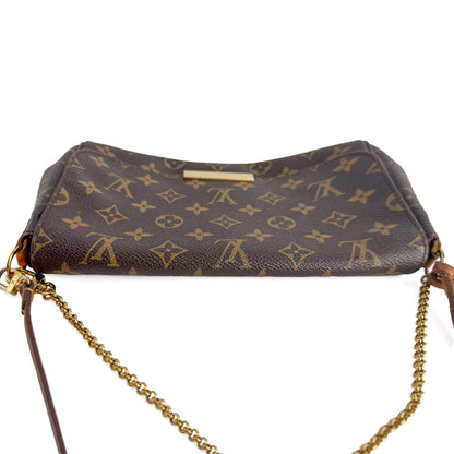 Second hand Louis Vuitton Favorite MM Canvas Clutch With Chain Bag Monogram - Tabita Bags