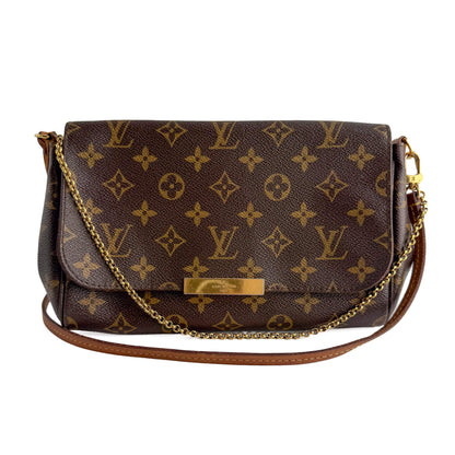Second hand Louis Vuitton Favorite MM Canvas Clutch With Chain Bag Monogram - Tabita Bags