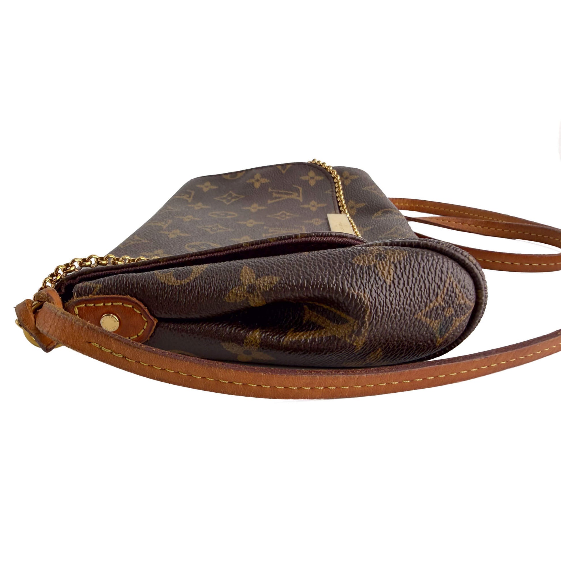 Second hand Louis Vuitton Favorite MM Canvas Clutch With Chain Bag Monogram - Tabita Bags