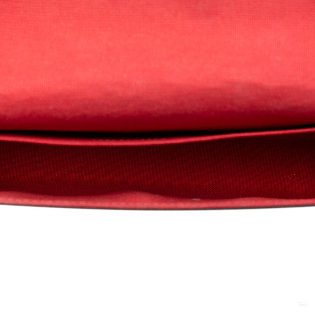 Second hand Louis Vuitton Felicie Canvas Pouch Clutch Brown - Tabita Bags