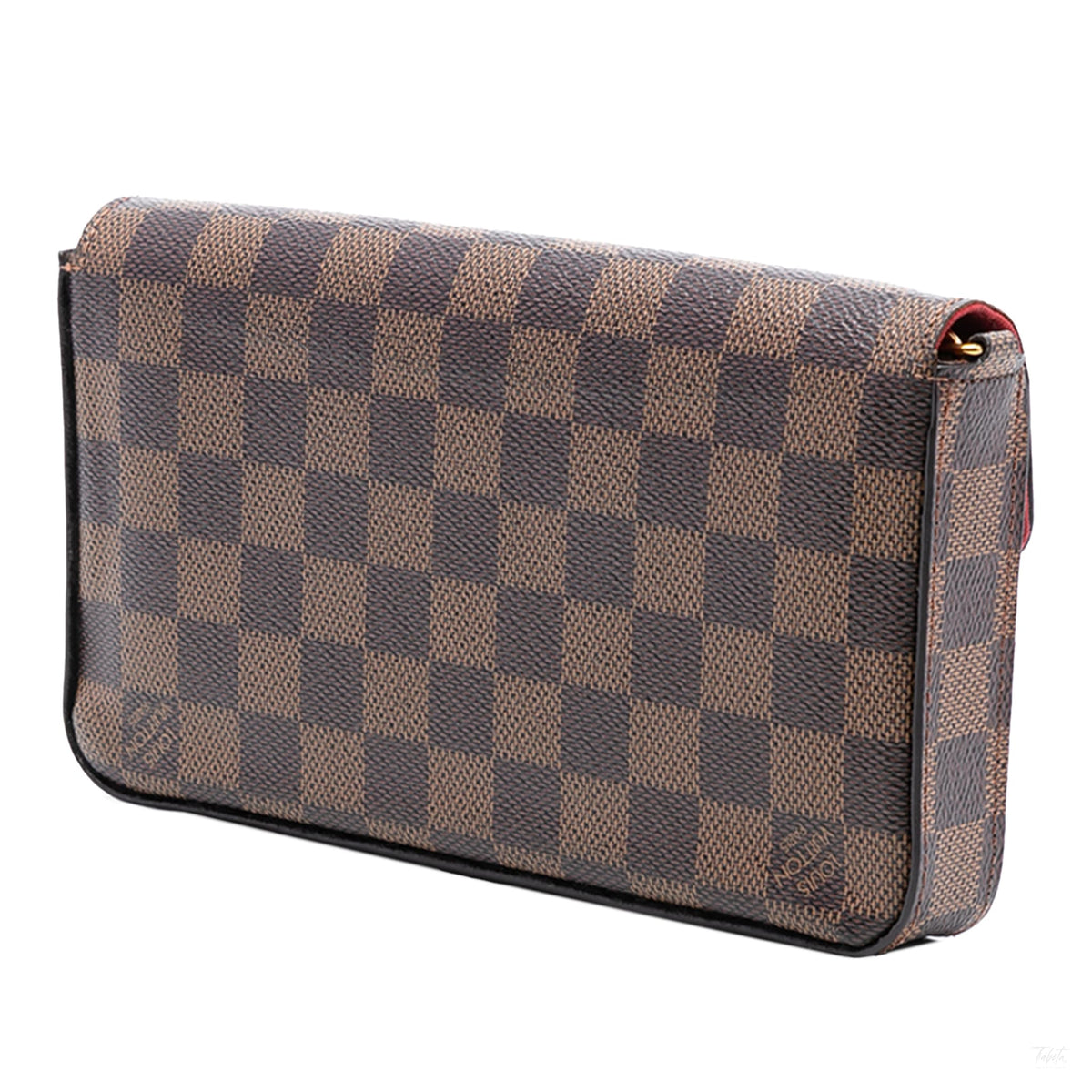 Second hand Louis Vuitton Felicie Canvas Pouch Clutch Brown - Tabita Bags