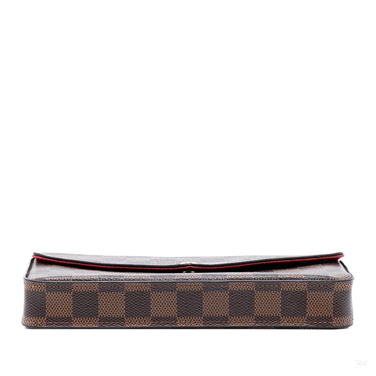 Second hand Louis Vuitton Felicie Canvas Pouch Clutch Brown - Tabita Bags