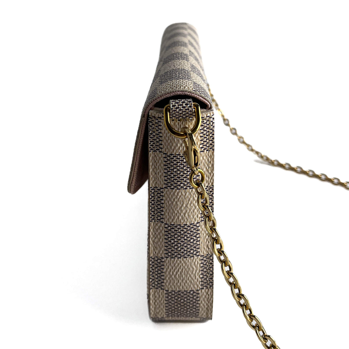 Second hand Louis Vuitton Felicie Canvas Pouch Clutch Damier Azur - Tabita Bags