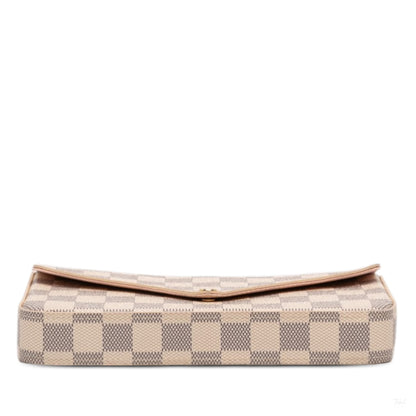 Second hand Louis Vuitton Felicie Canvas Pouch Clutch Damier Azur - Tabita Bags