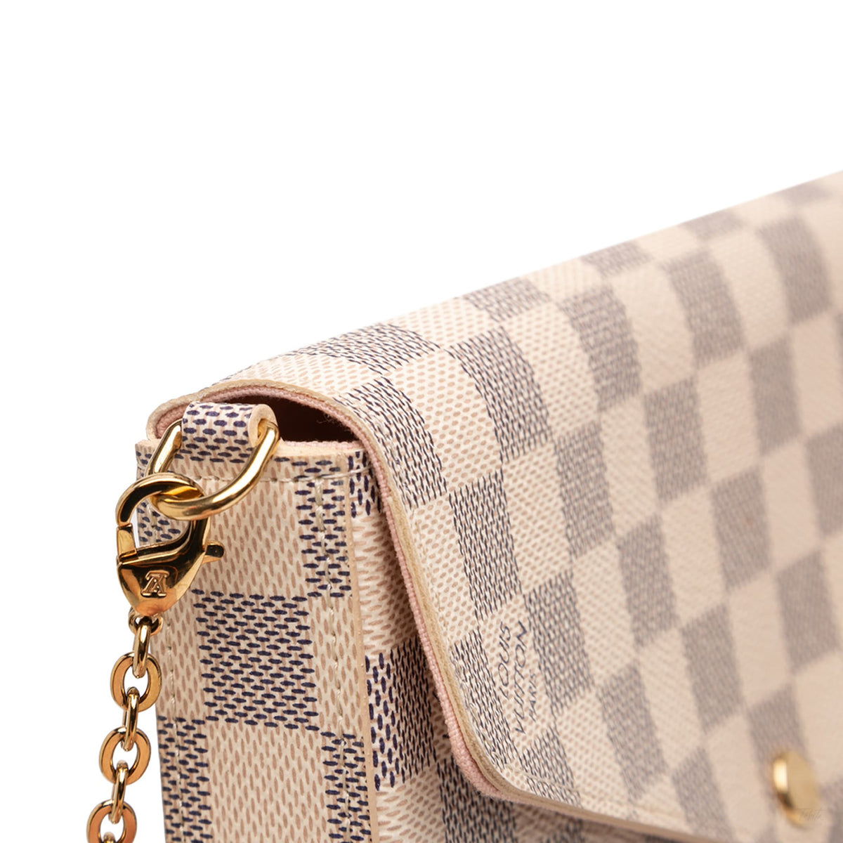 Second hand Louis Vuitton Felicie Canvas Pouch Clutch Damier Azur - Tabita Bags