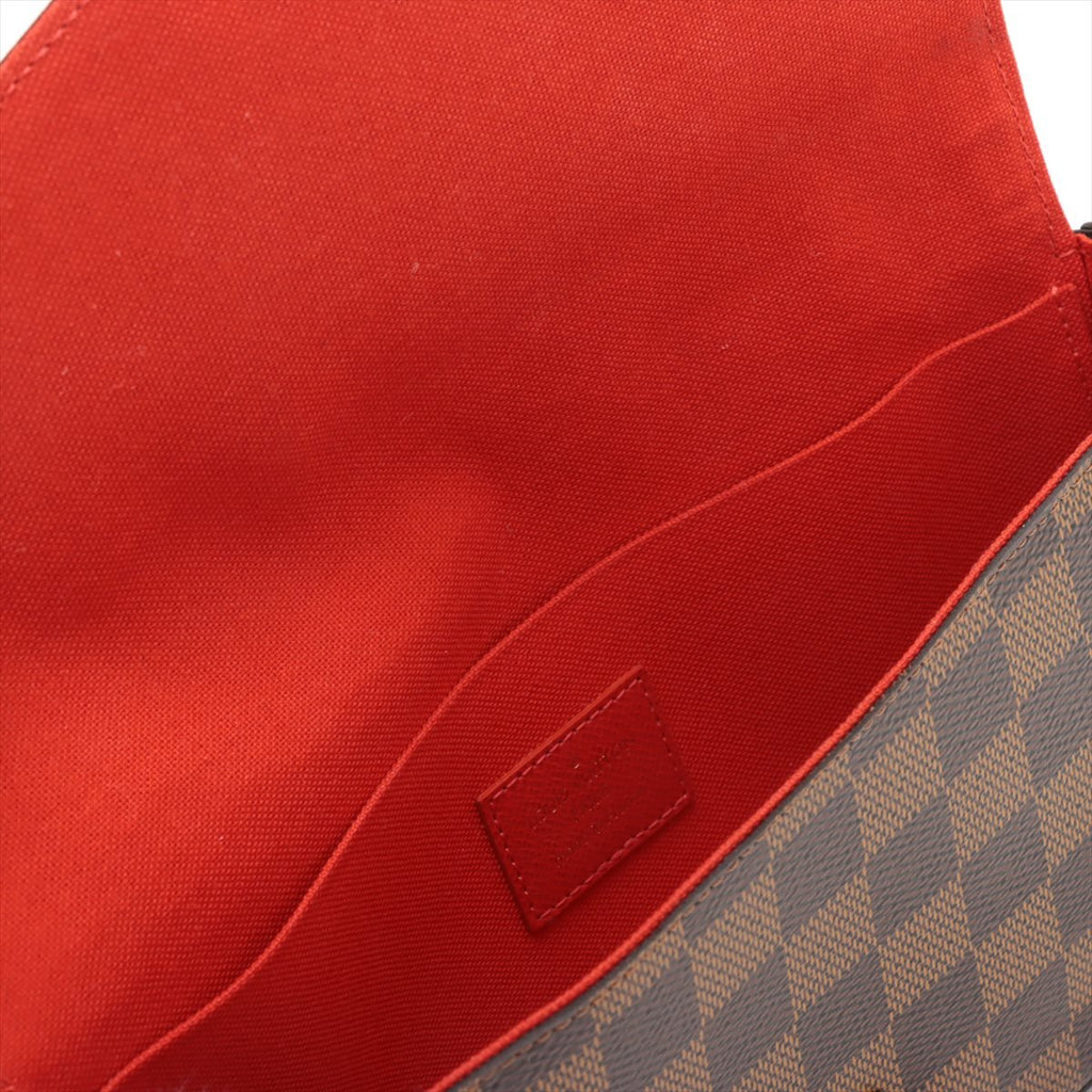 Second hand Louis Vuitton Felicie Canvas Pouch Clutch Damier Ebene - Tabita Bags
