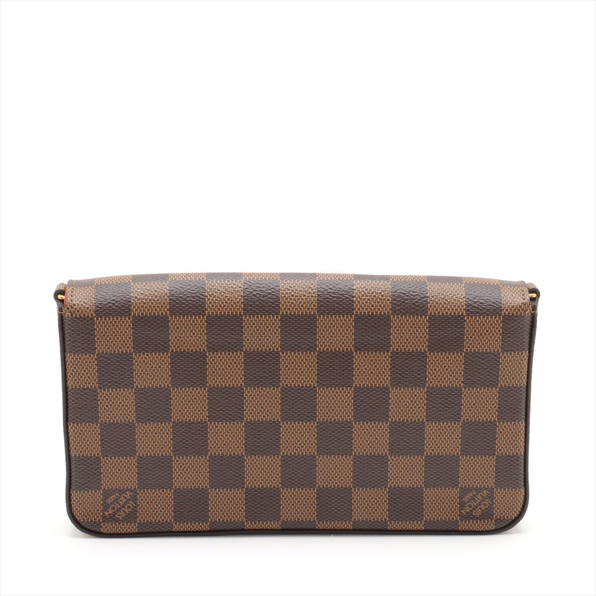 Second hand Louis Vuitton Felicie Canvas Pouch Clutch Damier Ebene - Tabita Bags