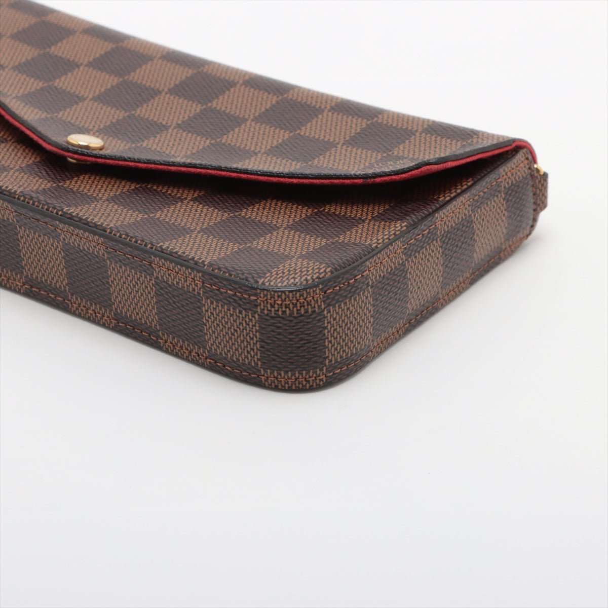 Second hand Louis Vuitton Felicie Canvas Pouch Clutch Damier Ebene - Tabita Bags