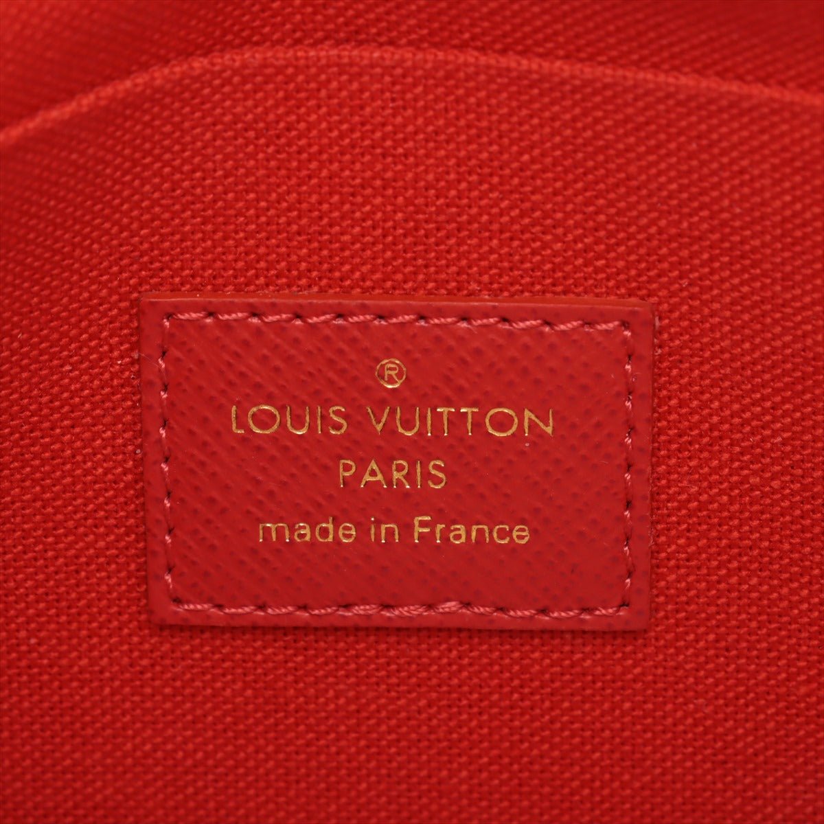 Second hand Louis Vuitton Felicie Canvas Pouch Clutch Damier Ebene - Tabita Bags