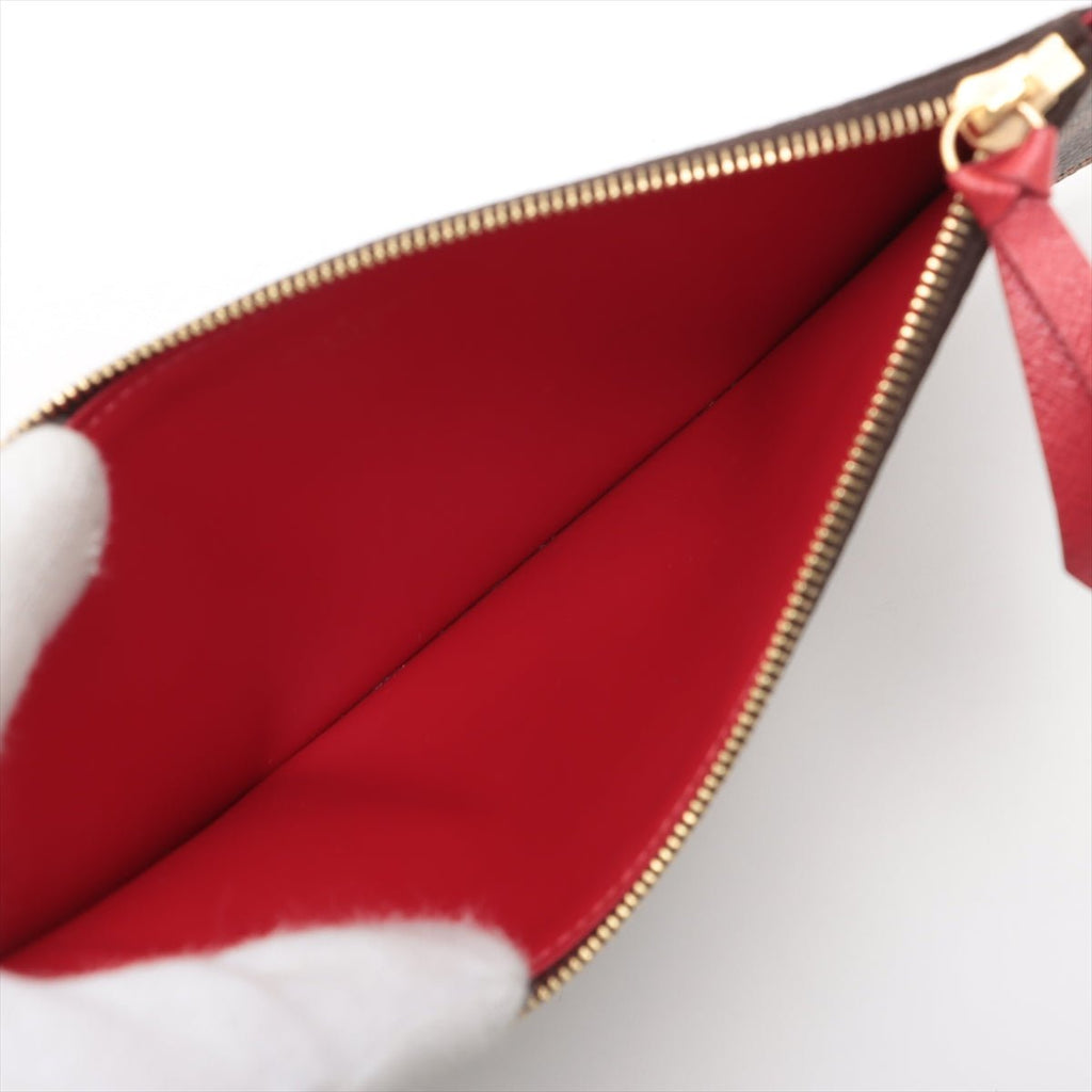 Second hand Louis Vuitton Felicie Canvas Pouch Clutch Damier Ebene - Tabita Bags