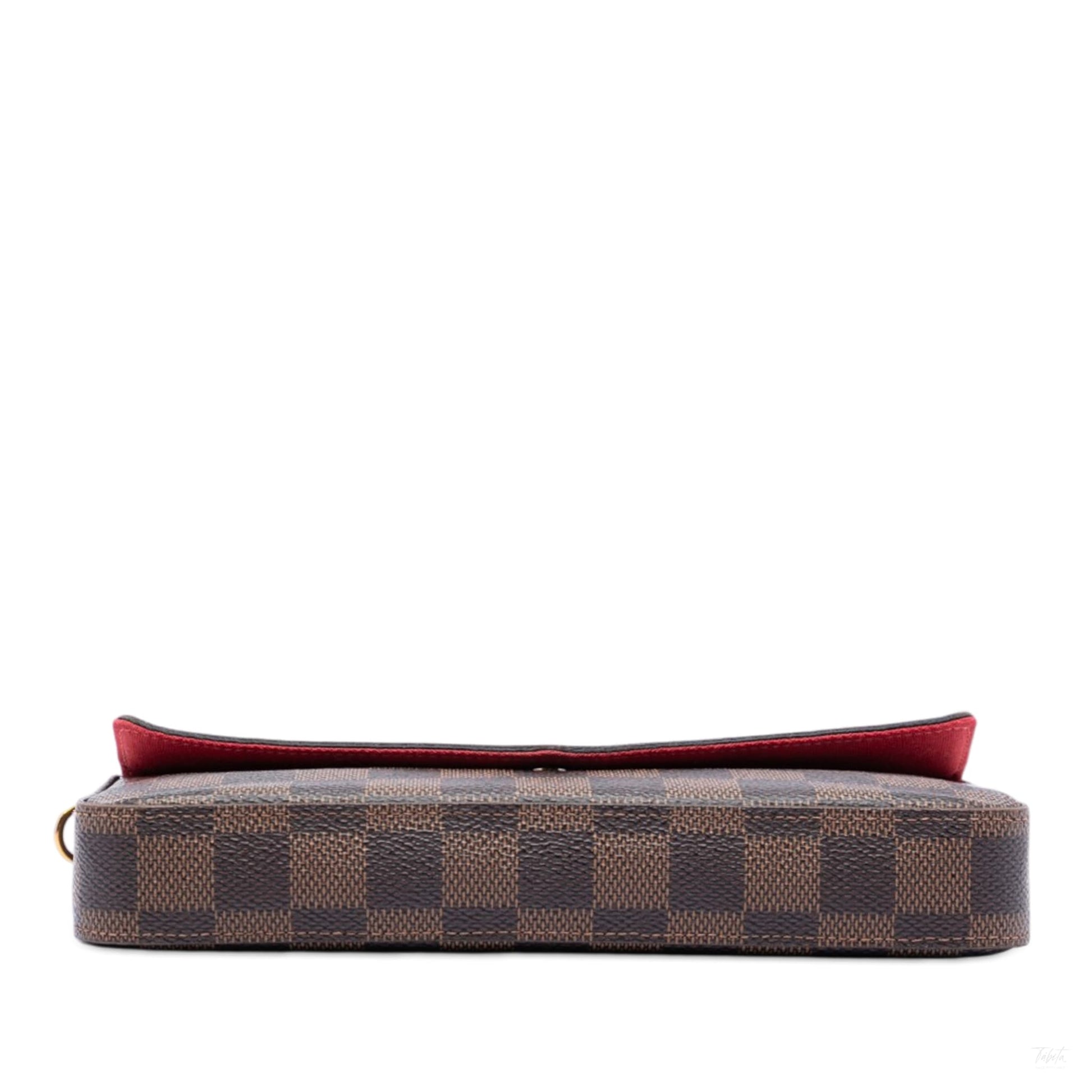 Second hand Louis Vuitton Felicie Canvas Pouch Clutch Damier Ebene - Tabita Bags