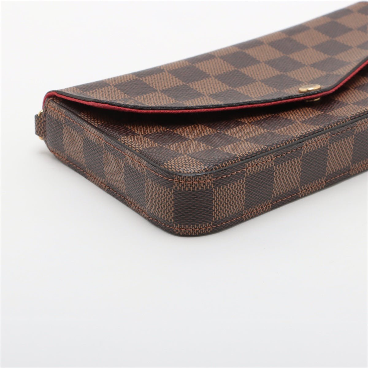 Second hand Louis Vuitton Felicie Canvas Pouch Clutch Damier Ebene - Tabita Bags
