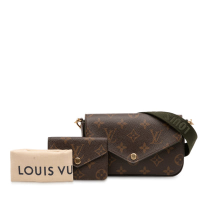 Second hand Louis Vuitton Felicie Canvas Strap And Go Pouch Clutch Monogram - Tabita Bags