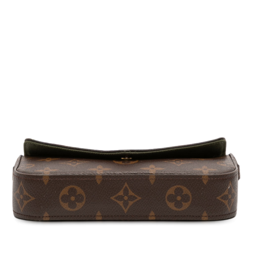 Second hand Louis Vuitton Felicie Canvas Strap And Go Pouch Clutch Monogram - Tabita Bags