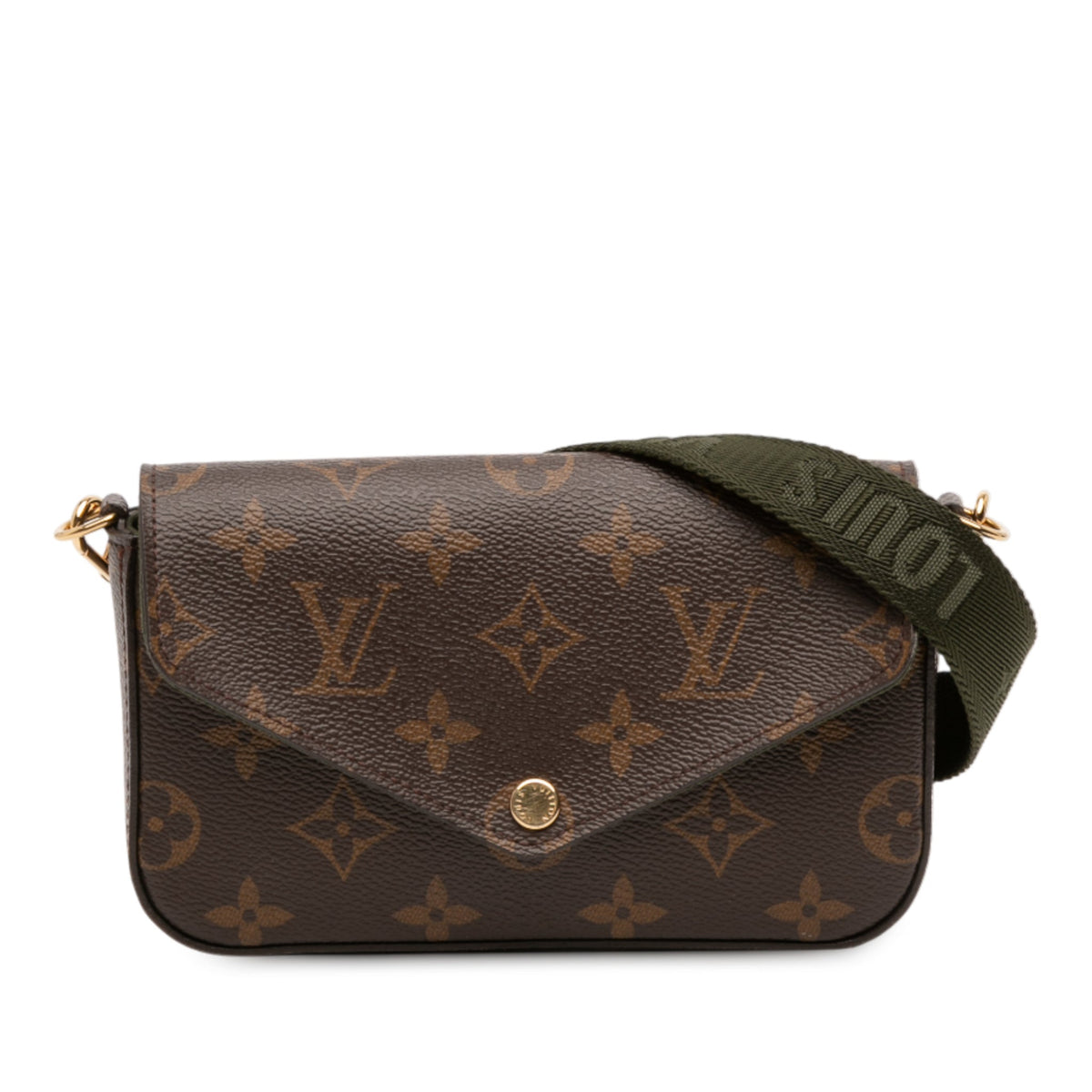 Second hand Louis Vuitton Felicie Canvas Strap And Go Pouch Clutch Monogram - Tabita Bags