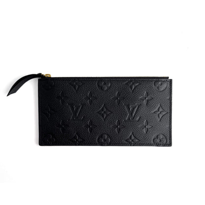 Second hand Louis Vuitton Felicie Empreinte Calfskin Grained Leather Pouch Black - Tabita Bags
