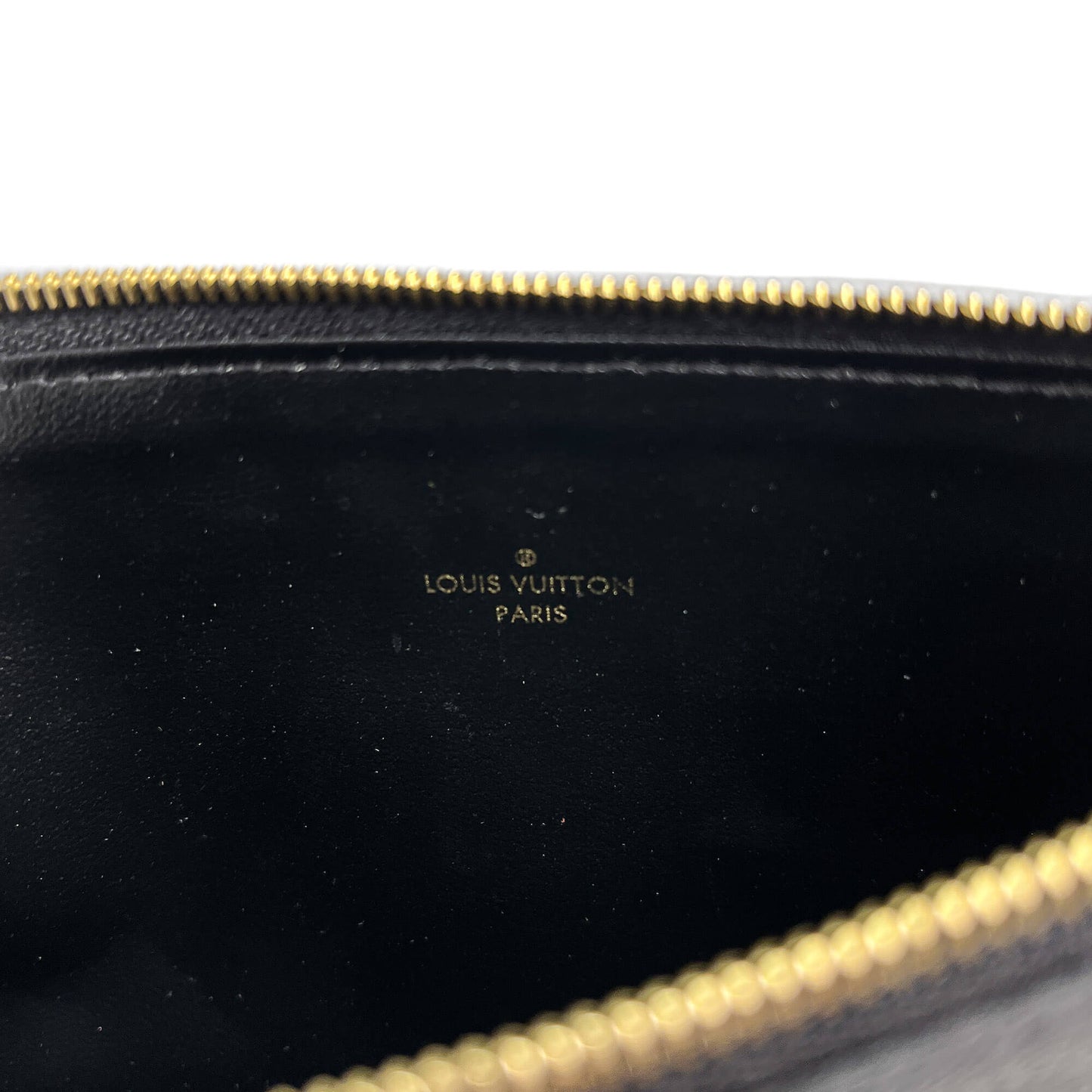 Second hand Louis Vuitton Felicie Empreinte Calfskin Grained Leather Pouch Black - Tabita Bags