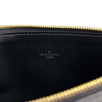 Second hand Louis Vuitton Felicie Empreinte Calfskin Grained Leather Pouch Black - Tabita Bags