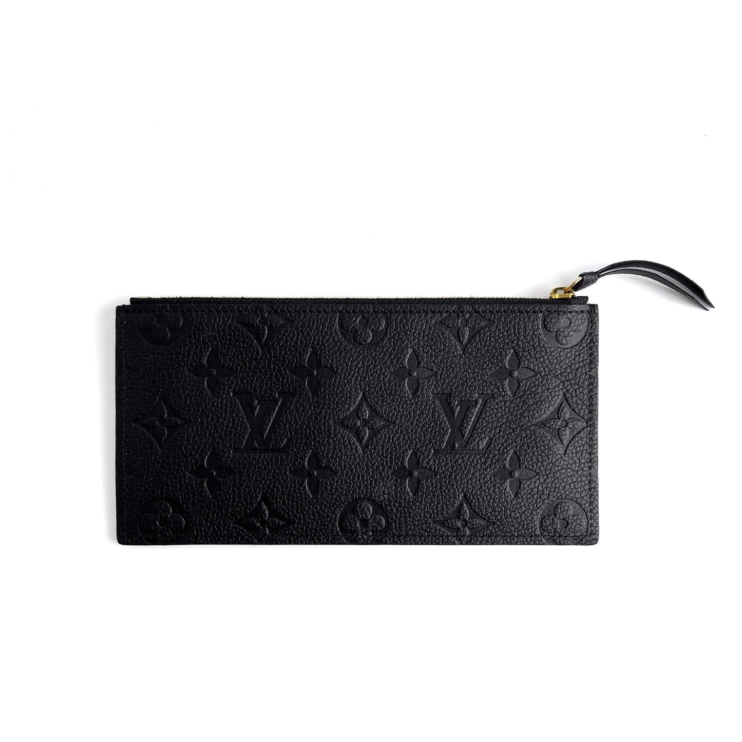 Second hand Louis Vuitton Felicie Empreinte Calfskin Grained Leather Pouch Black - Tabita Bags
