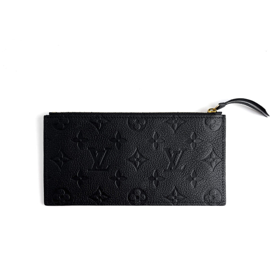 Second hand Louis Vuitton Felicie Empreinte Calfskin Grained Leather Pouch Black - Tabita Bags