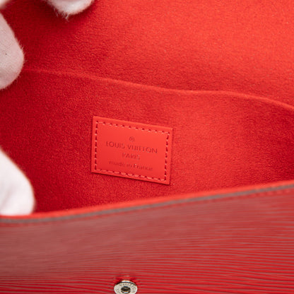Second hand Louis Vuitton Felicie Epi Leather Pouch Clutch Red - Tabita Bags