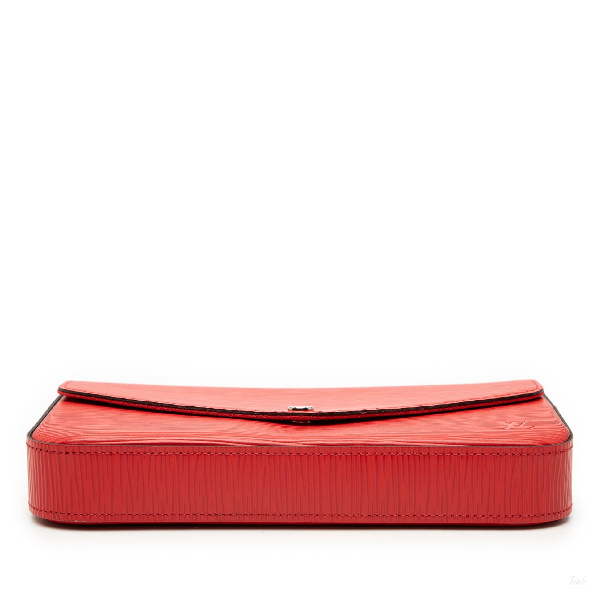 Second hand Louis Vuitton Felicie Epi Leather Pouch Clutch Red - Tabita Bags