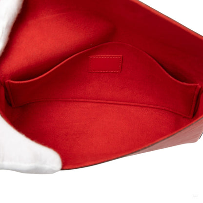 Second hand Louis Vuitton Felicie Epi Leather Pouch Clutch Red - Tabita Bags