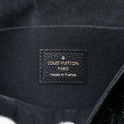 Second hand Louis Vuitton Felicie Leather Empreinte Pouch Clutch Black - Tabita Bags