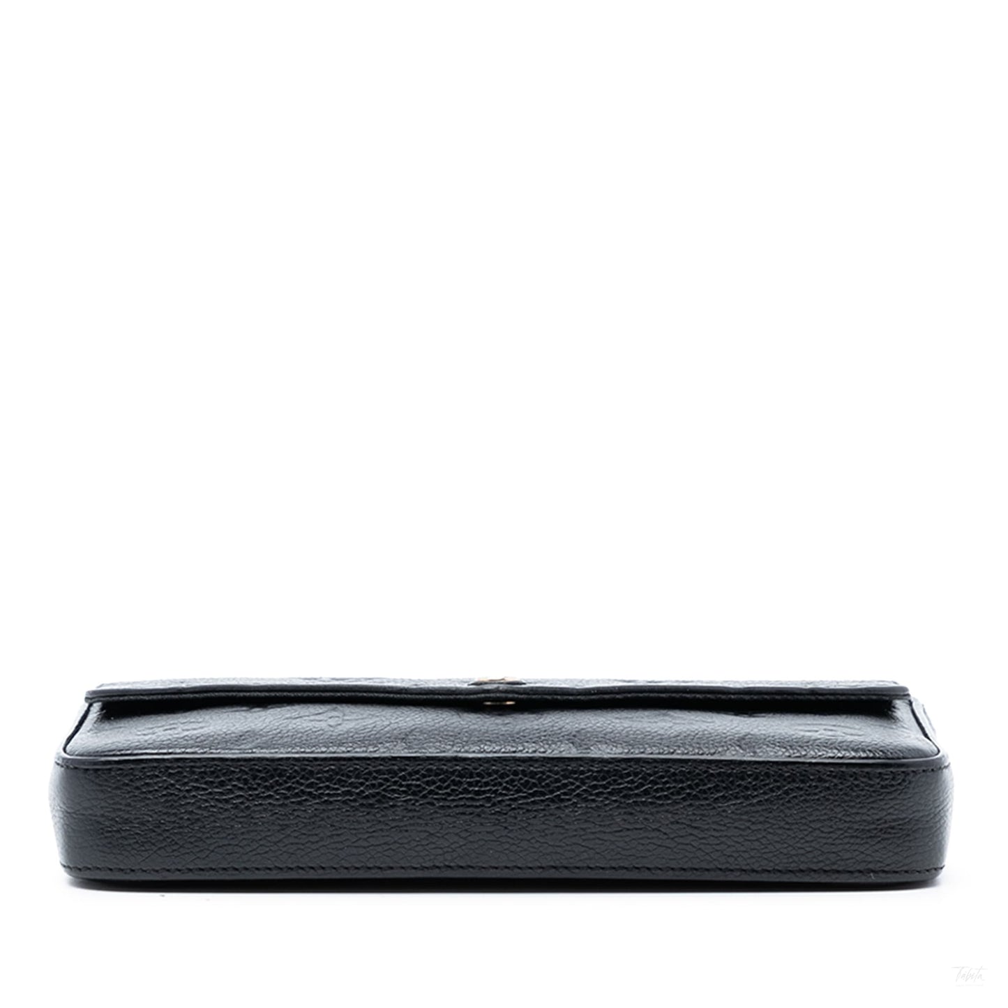 Second hand Louis Vuitton Felicie Leather Empreinte Pouch Clutch Black - Tabita Bags