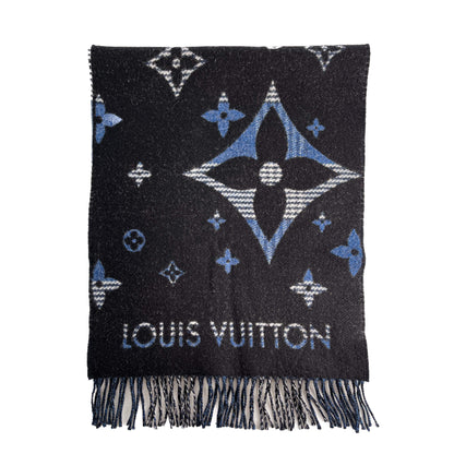 Second hand Louis Vuitton Galaxy Woll & Cashmere Reversible Scarve Monogram - Tabita Bags
