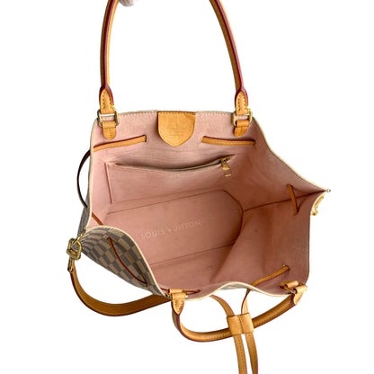 Second hand Louis Vuitton Girolata MM Canvas Tote Shoulder Bag Damier Azur - Tabita Bags