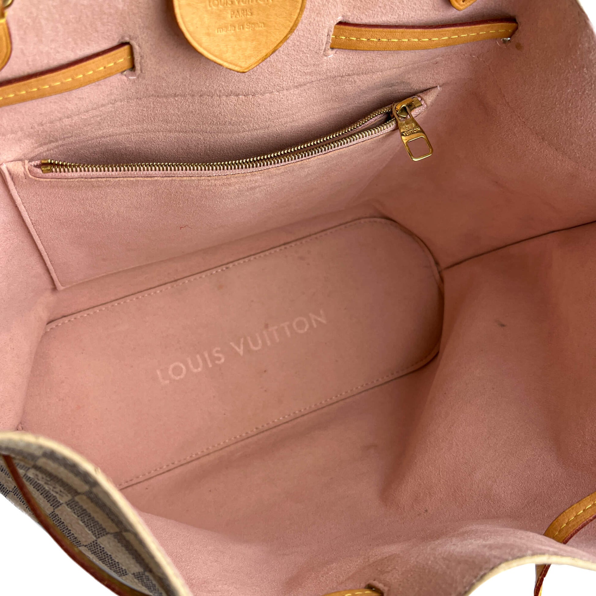 Second hand Louis Vuitton Girolata MM Canvas Tote Shoulder Bag Damier Azur - Tabita Bags