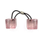 Second hand Louis Vuitton Hair Elastic Cubes Elastic & Metal Hair Accessory Pink - Tabita Bags