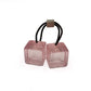 Second hand Louis Vuitton Hair Elastic Cubes Elastic & Metal Hair Accessory Pink - Tabita Bags