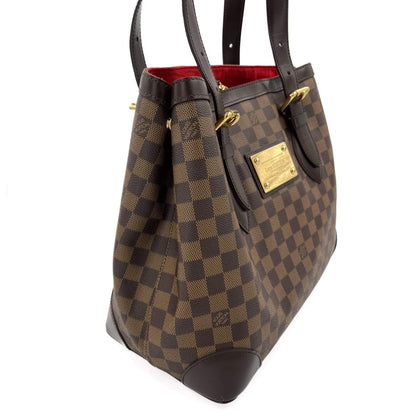 Second hand Louis Vuitton Hampstead Canvas Tote Bag Damier Ebene - Tabita Bags