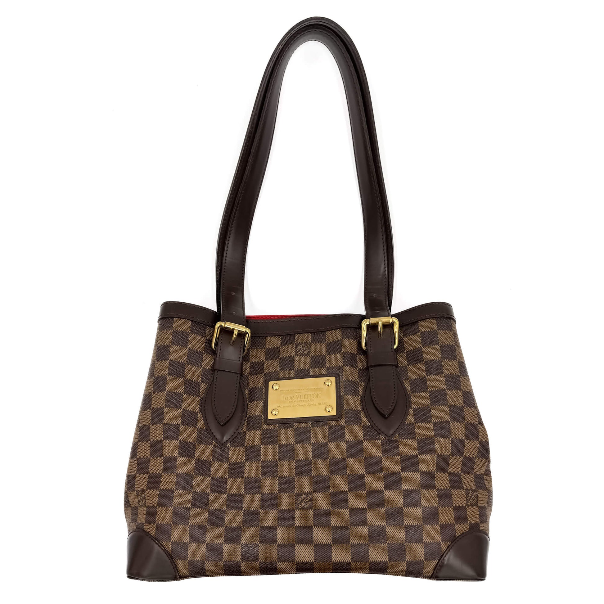 Second hand Louis Vuitton Hampstead Canvas Tote Bag Damier Ebene - Tabita Bags