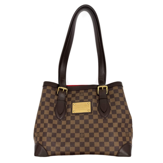 Second hand Louis Vuitton Hampstead Canvas Tote Bag Damier Ebene - Tabita Bags