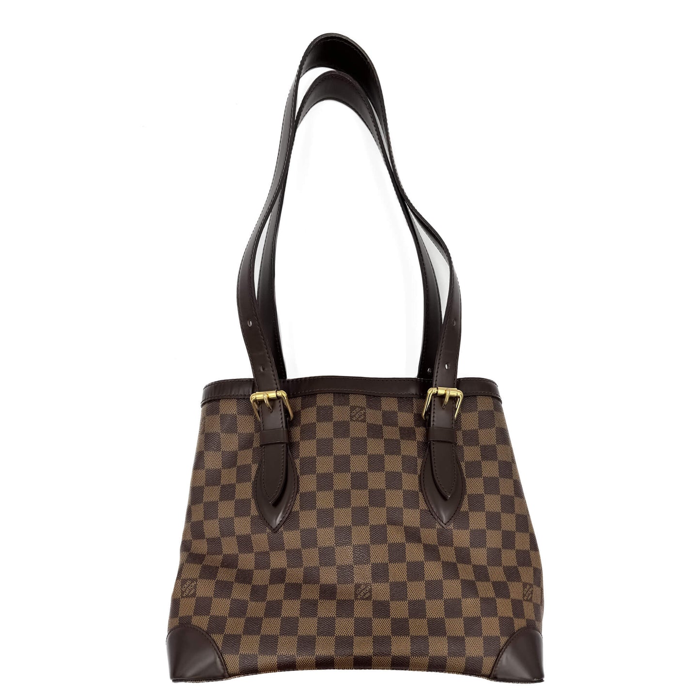 Second hand Louis Vuitton Hampstead Canvas Tote Bag Damier Ebene - Tabita Bags