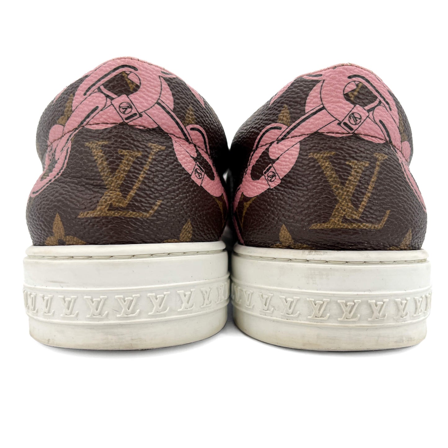 Second hand Louis Vuitton Harbor Canvas Sneakers 38.5 Bicolor - Tabita Bags