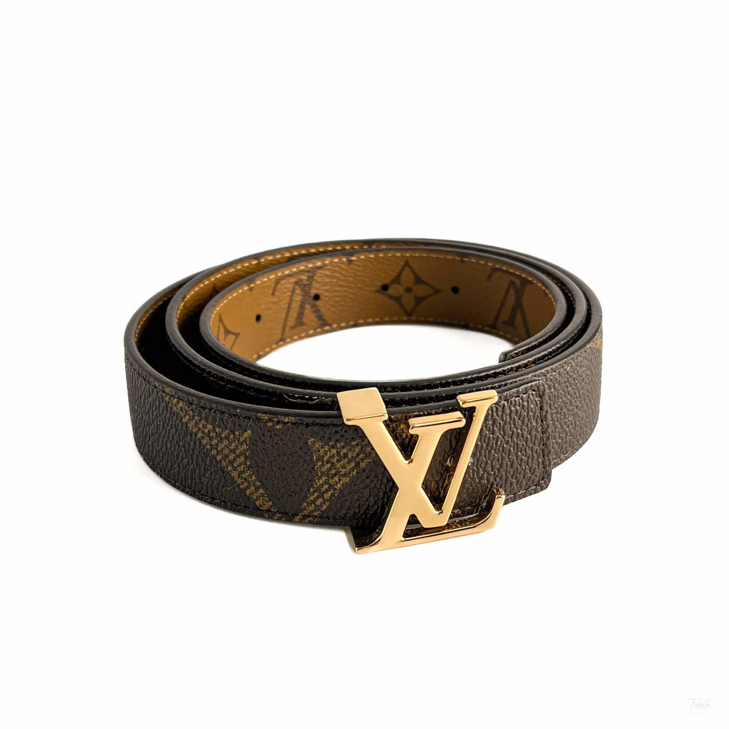 Second hand Louis Vuitton Iconic Canvas Reversible Monogram Giant Medium Belt Monogram Reverse - Tabita Bags