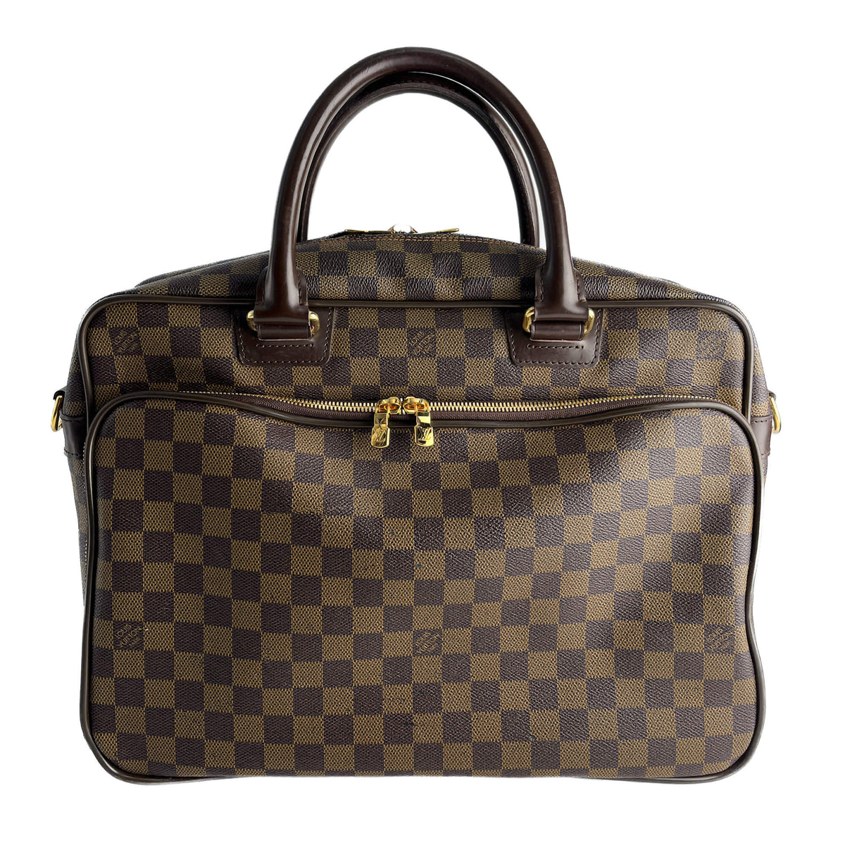 Second hand Louis Vuitton Ikar Canvas Business Shoulder Bag Damier Ebene - Tabita Bags
